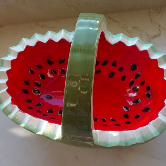 Other - Ceramic Summer Watermelon Fresh Fruit Basket